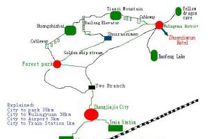 Zhangjiajie Hand-drawn Tourism Map 