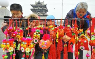 Decorations for upcoming Spring Festival 