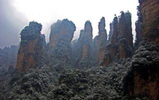 2012 Zhangjiajie Landscape Tianzishan Snow Pictures 