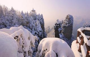 2012 Zhangjiajie Spring Festival  tourism Snow Pictures 