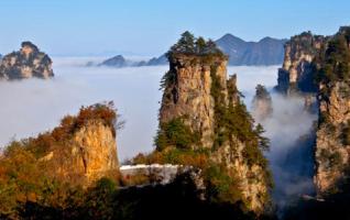 Zhangjiajie Core Scenic Emerging “The Most Beautiful” Sea of Clouds 