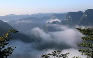 Scenery of Aizhai Grand Canyon in Hunan 