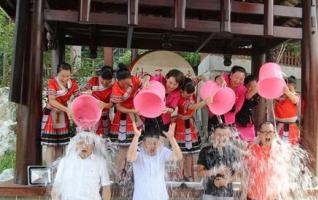 Public Activity Ice Barrel Challenge Was Held in Zhangjiajie 