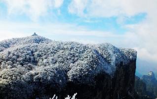 ZJJ Tianmenshan Appeared Early Winter Sights,Low Temperature Continuously on 