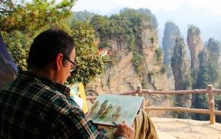 The Spanish Painter Rudolph enamored Zhangjiajie 