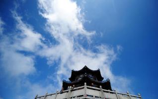 Cloud Scenery of Tianmen Mountain in Zhangjiajie 