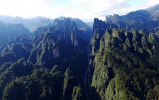 ZJJ Baizhang Gorge Aerial Pictures, Colourful Co-occurrence Types of Beauty 