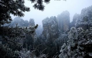 Zhangjiajie Scenic Spot has met snow again 