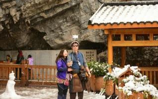 Winter Snow enchants in ZJJ Huanglong Hole 