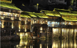 Night View of Fenghuang Ancient Town, Xiangxi 