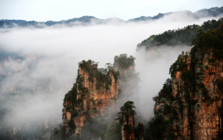 Sea of Clouds Captured at ZJJ Tianzi Mountain 