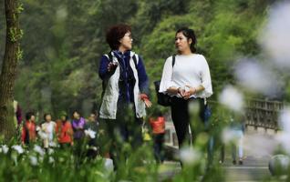 Zhangjiajie Wulingyuan core scenic hot tourism in Tomb-sweeping Day 