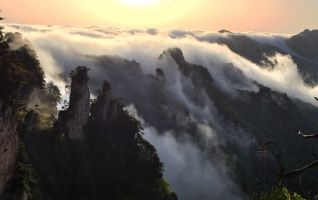 Sea of Clouds Seen at Wulingyuan Scenic Spot 