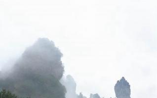 Zhangjiajie avatar mountain has a fairy after raining 