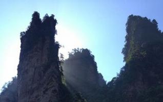 Diffused Sunglow in Zhangjiajie Scenic Spot 