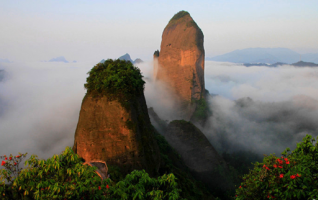 Scenery of Langshan Mountain in China's Hunan 