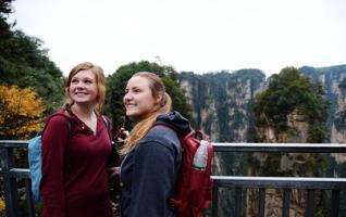 Zhangjiajie winter beauty, Attracting many "Waiguoren" 