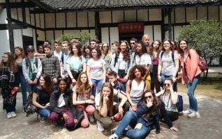 Students from Montargis, France tour in Hunan