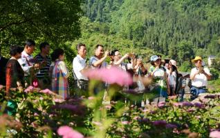 China Tourism Day, Tourists give a thumb to Huanglongdong free scenic area