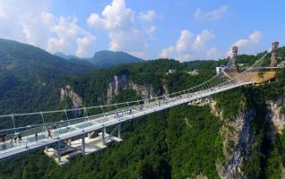 World's Highest Bungee Jump Platform on Zhangjiajie Glass Bridge 