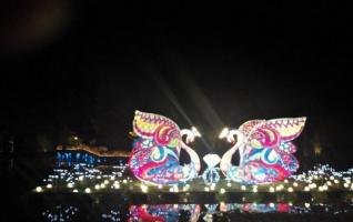 Peach Blossoms Themed Light Festival Opened in Changde